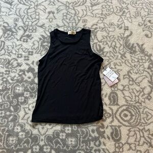 NWT Black Ribbed Tank Top